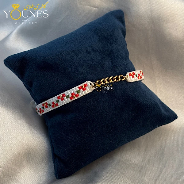 دستبند میوکی کارتیر طلا سفید قرمز